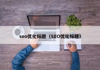 seo优化标题（SEO优化标题）