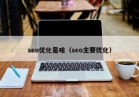 seo优化是啥（seo主要优化）