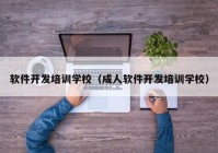 软件开发培训学校（成人软件开发培训学校）