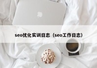 seo优化实训日志（seo工作日志）